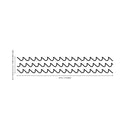 Set of 3 Vinyl Wall Art Decals - Waves - 2" x 45" Each - Modern Cool Ocean Theme Home Bedroom Living Room Apartment Nursery Playroom - Little Kids Toddler Teens Urban Decor (2" x 45" Each; Black) Black 2" x 45" each