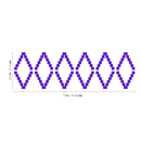 Vinyl Wall Art Decal - Geometric Tribal Pattern - 22.5" x 74" - Modern Urban Trendy Wild West Tribal Desert Theme for Home Bedroom Living Room Apartment Office Workplace Decor (22.5" x 74"; Purple) Purple 22.5" x 74"