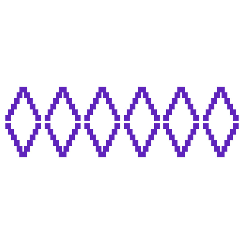 Vinyl Wall Art Decal - Geometric Tribal Pattern - 22.5" x 74" - Modern Urban Trendy Wild West Tribal Desert Theme for Home Bedroom Living Room Apartment Office Workplace Decor (22.5" x 74"; Purple) Purple 22.5" x 74" 4