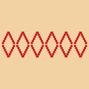 Vinyl Wall Art Decal - Geometric Tribal Pattern - 22.5" x 74" - Modern Urban Trendy Wild West Tribal Desert Theme for Home Bedroom Living Room Apartment Office Workplace Decor (22.5" x 74"; Red) Red 22.5" x 74" 4
