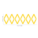Vinyl Wall Art Decal - Geometric Tribal Pattern - 22.5" x 74" - Modern Urban Trendy Wild West Tribal Desert Theme for Home Bedroom Living Room Apartment Office Workplace Decor (22.5" x 74"; Yellow) Yellow 22.5" x 74"