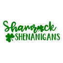 St Patrick’s Day Vinyl Wall Art Decal - Shamrock Shenanigans - St Patty’s Fun Holiday Coffee Shop Bar Home Living Room Bedroom Office Work Apartment Decor Sticker (11" x 29"; Black)   5