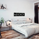 St Patrick’s Day Vinyl Wall Art Decal - Lucky Table of Elements - 11" x 34" - St Patty’s Holiday Modern Science Home Living Room Bedroom Apartment Indoor Office Work Decor (11" x 34"; Black) Black 11" x 34" 3