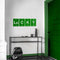 St Patrick’s Day Vinyl Wall Art Decal - Lucky Table of Elements - 11" x 34" - St Patty’s Holiday Modern Science Home Living Room Bedroom Apartment Indoor Office Work Decor (11" x 34"; Green) Green 11" x 34"