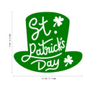 St Patrick’s Day Vinyl Wall Art Decal - St Patrick’s Day Hat Only - 20" x 22.5" - St Patty’s Holiday Modern Coffee Shop Home Living Room Bedroom Apartment Office Work Decor (20" x 22.5"; Green) Green 20" x 22.5"