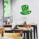 St Patrick’s Day Vinyl Wall Art Decal - St Patrick’s Day Hat Only - 20" x 22.5" - St Patty’s Holiday Modern Coffee Shop Home Living Room Bedroom Apartment Office Work Decor (20" x 22.5"; Green) Green 20" x 22.5" 3