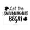 St Patrick’s Day Vinyl Wall Art Decal - Let The Shenanigans Begin - - St Patty’s Holiday Modern Coffee Shop Home Living Room Bedroom Apartment Office Work Decor (; Black)   3