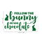 Easter Day Vinyl Wall Art Decal - Follow The Bunny He Has The Chocolate - 15" x 25" - Resurrection Sunday Pascha Holiday Modern Cute Home Living Room Bedroom Apartment Decor (15" x 25"; Green) Green 15" x 25"