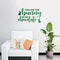 Easter Day Vinyl Wall Art Decal - Follow The Bunny He Has The Chocolate - 15" x 25" - Resurrection Sunday Pascha Holiday Modern Cute Home Living Room Bedroom Apartment Decor (15" x 25"; Green) Green 15" x 25" 3