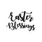 Easter Day Vinyl Wall Art Decal - Easter Blessings - Resurrection Sunday Pascha Holiday Church Home Living Room Bedroom Apartment Nursery Office Work Decor (16" x 23"; Black)