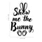 Easter Day Vinyl Wall Art Decal - Show Me The Bunny - 22. Ears and Feet Resurrection Sunday Pascha Holiday Modern Cute Home Living Room Bedroom Apartment Nursery Decor (22.5" x 15"; Black)