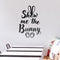Easter Day Vinyl Wall Art Decal - Show Me The Bunny - 22. Ears and Feet Resurrection Sunday Pascha Holiday Modern Cute Home Living Room Bedroom Apartment Nursery Decor (22.5" x 15"; Black)   2