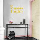 Easter Day Vinyl Wall Art Decal - Happy Easter - 15" x 23" - Resurrection Sunday Pascha Holiday Modern Church Home Living Room Bedroom Apartment Nursery Office Work Decor (15" x 23"; Yellow) Yellow 15" x 23" 3