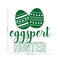 Easter Day Vinyl Wall Art Decal - Eggspert Hunter - 25" x 23" - Eggs Resurrection Sunday Pascha Holiday Modern Cute Home Living Room Bedroom Apartment Nursery Playroom Decor (25" x 23"; Green) Green 25" x 23" 2