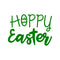 Easter Day Vinyl Wall Art Decal - Hoppy Easter - 16" x 22.5" - Resurrection Sunday Pascha Holiday Modern Church Home Living Room Bedroom Apartment Nursery Office Work Decor (16" x 22.5"; Green) Green 16" x 22.5"