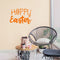 Easter Day Vinyl Wall Art Decal - Hoppy Easter - 16" x 22.5" - Resurrection Sunday Pascha Holiday Modern Church Home Living Room Bedroom Apartment Nursery Office Work Decor (16" x 22.5"; Orange) Orange 16" x 22.5" 4
