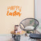 Easter Day Vinyl Wall Art Decal - Hoppy Easter - 16" x 22.5" - Resurrection Sunday Pascha Holiday Modern Church Home Living Room Bedroom Apartment Nursery Office Work Decor (16" x 22.5"; Orange) Orange 16" x 22.5" 4