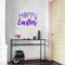 Easter Day Vinyl Wall Art Decal - Hoppy Easter - 16" x 22.5" - Resurrection Sunday Pascha Holiday Modern Church Home Living Room Bedroom Apartment Nursery Office Work Decor (16" x 22.5"; Purple) Purple 16" x 22.5" 3
