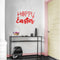 Easter Day Vinyl Wall Art Decal - Hoppy Easter - 16" x 22.5" - Resurrection Sunday Pascha Holiday Modern Church Home Living Room Bedroom Apartment Nursery Office Work Decor (16" x 22.5"; Red) Red 16" x 22.5" 4