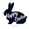 Easter Day Vinyl Wall Art Decal - Happy Easter Bunny - 16.- Cursive Resurrection Sunday Pascha Holiday Home Living Room Bedroom Apartment Nursery Office Work Decor (16.83" x 18"; Black)   4