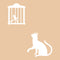 Vinyl Wall Art Decal - Cat and Bird - 7.02" x 5.39" - Cute Home Apartment Kids Bedroom Nursery Playroom Light Switch Decor - Laptop Computer Skin Car Bumper Sticker Designs (7.02" x 5.39"; White) White 7.02" x 5.39"