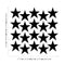 Set of 20 Vinyl Wall Art Decals - Stars - Each - Cute Adhesive Sticker Shapes For Kids Toddlers Teens Bedroom Playroom Nursery Living Room Home Apartment Decorations (each; Black)