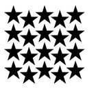 Set of 20 Vinyl Wall Art Decals - Stars - Each - Cute Adhesive Sticker Shapes For Kids Toddlers Teens Bedroom Playroom Nursery Living Room Home Apartment Decorations (each; Black)   4