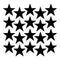 Set of 20 Vinyl Wall Art Decals - Stars - Each - Cute Adhesive Sticker Shapes For Kids Toddlers Teens Bedroom Playroom Nursery Living Room Home Apartment Decorations (each; Black)   4