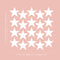 Set of 20 Vinyl Wall Art Decals - Stars - 5" x 5" Each - Cute Adhesive Sticker Shapes For Kids Toddlers Teens Bedroom Playroom Nursery Living Room Home Apartment Decorations (5" x 5" each; White) White 5" x 5" each