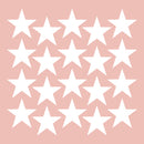 Set of 20 Vinyl Wall Art Decals - Stars - 5" x 5" Each - Cute Adhesive Sticker Shapes For Kids Toddlers Teens Bedroom Playroom Nursery Living Room Home Apartment Decorations (5" x 5" each; White) White 5" x 5" each 4