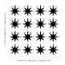 Set of 16 Vinyl Wall Art Decals - 8 Point Stars - Each - Cool Fun Sticker Shapes For Kids Toddlers Teens Bedroom Playroom Nursery Living Room Home Apartment Decorations (each; Black)   4
