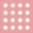 Set of 16 Vinyl Wall Art Decals - 8 Point Stars - 5" x 5" Each - Cool Fun Sticker Shapes For Kids Toddlers Teens Bedroom Playroom Nursery Living Room Home Apartment Decorations (5" x 5" each; White) White 5" x 5" each