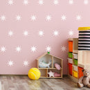 Set of 16 Vinyl Wall Art Decals - 8 Point Stars - 5" x 5" Each - Cool Fun Sticker Shapes For Kids Toddlers Teens Bedroom Playroom Nursery Living Room Home Apartment Decorations (5" x 5" each; White) White 5" x 5" each 3