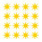 Set of 16 Vinyl Wall Art Decals - 8 Point Stars - 5" x 5" Each - Cool Fun Sticker Shapes For Kids Toddlers Teens Bedroom Playroom Nursery Living Room Home Apartment Decorations (5" x 5" each; Yellow) Yellow 5" x 5" each