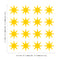 Set of 16 Vinyl Wall Art Decals - 8 Point Stars - 5" x 5" Each - Cool Fun Sticker Shapes For Kids Toddlers Teens Bedroom Playroom Nursery Living Room Home Apartment Decorations (5" x 5" each; Yellow) Yellow 5" x 5" each 2