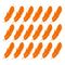 Set of 18 Vinyl Wall Art Decal - Feathers Pattern - 6" x 4.33" Each - Modern Trendy Urban Home Living Room Bedroom Apartment Decor - Office Work Nursery Playroom Stickers (6" x 4.33" each; Orange) Orange 6" x 4.33" each