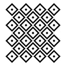 Set of 25 Vinyl Wall Art Decal - Rhombus Diamond Pattern - Each - Trendy Modern Home Bedroom Living Room Dorm Room Apartment Office Workplace Playroom Nursery Decor (Each; Black)   4
