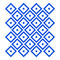 Set of 25 Vinyl Wall Art Decal - Rhombus Diamond Pattern - 5" x 5" Each - Trendy Modern Home Bedroom Living Room Dorm Room Apartment Office Workplace Playroom Nursery Decor (5" x 5" Each; Blue) Blue 5" x 5" each 4