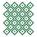 Set of 25 Vinyl Wall Art Decal - Rhombus Diamond Pattern - 5" x 5" Each - Trendy Modern Home Bedroom Living Room Dorm Room Apartment Office Workplace Playroom Nursery Decor (5" x 5" Each; Green) Green 5" x 5" each 4