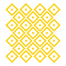 Set of 25 Vinyl Wall Art Decal - Rhombus Diamond Pattern - 5" x 5" Each - Trendy Modern Home Bedroom Living Room Dorm Room Apartment Office Workplace Playroom Nursery Decor (5" x 5" Each; Yellow) Yellow 5" x 5" each 4