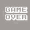 Vinyl Wall Art Decal - Game Over - 12" x 20" - Cool Old School Home Playroom Bedroom Living Room Kids Room Nursery - Fun Gamers Decals for Indoor Outdoor Apartment Dorm Room (12" x 20"; White) White 12" x 20"