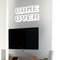 Vinyl Wall Art Decal - Game Over - 12" x 20" - Cool Old School Home Playroom Bedroom Living Room Kids Room Nursery - Fun Gamers Decals for Indoor Outdoor Apartment Dorm Room (12" x 20"; White) White 12" x 20" 2