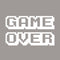 Vinyl Wall Art Decal - Game Over - 12" x 20" - Cool Old School Home Playroom Bedroom Living Room Kids Room Nursery - Fun Gamers Decals for Indoor Outdoor Apartment Dorm Room (12" x 20"; White) White 12" x 20" 4