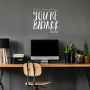 Vinyl Wall Art Decal - You Can and You Will Cause You’re Bada$s Like That - 23" x 23" - Positive Home Apartment Living Room Bedroom Office Indoor Dorm Room Work Quotes Decor (23" x 23"; White) White 23" x 23" 3