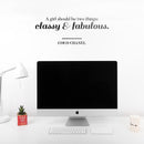 Vinyl Wall Art Decal - A Girl Should Be Two Things Classy and Fabulous - Coco Chanel Women’s Quotes Home Apartment Living Room Bedroom Office Dorm Room Work Decor (10" x 27"; Black)