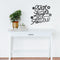 Vinyl Wall Art Decal - Earth Laughs in Flowers - Girly Inspirational Modern Home Bedroom Work Life Quote - Cute Positive Trendy Office Living Room Apartment Decor (20" x 22"; Black)   4