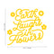 Vinyl Wall Art Decal - Earth Laughs in Flowers - Girly Inspirational Modern Home Bedroom Work Life Quote - Cute Positive Trendy Office Living Room Apartment Decor (20" x 22"; Black)   5