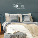 Vinyl Wall Art Decal - to The Moon and Back - 11" x 25" - Inspirational Trendy Home Bedroom Apartment Decor Decals - Positive Modern Indoor Outdoor Nursery Living Room Quotes (11" x 25"; White) White 11" x 25" 4