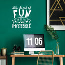 Vinyl Wall Art Decal - It’s Kind of Fun Doing The Impossible - 24.5" x 22" - Motivational Modern Life Home Bedroom Living Room Apartment Office Workplace Business Decor Quotes (24.5" x 22"; White) White 24.5" x 22" 2