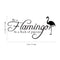 Vinyl Wall Art Decal - Be A Flamingo In A Flock Of Pigeons - 14.07" x 30" - Inspirational Positive Home Apartment Nursery Kids Room Bedroom Living Room Decor Indoor Outdoor Quote Black 14.07" x 30"